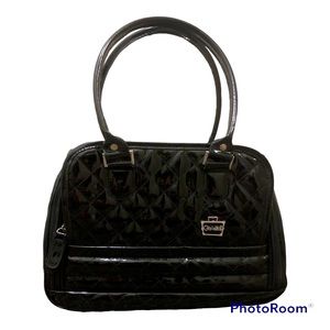 Caboodles Black Carry All Case- Hot Pink Interior